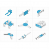Ресурсный набор Bracket Robot Pack-Blue - «globural.ru» - Пермь