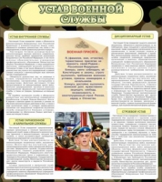 Стенд "Устав военной службы" - «globural.ru» - Пермь