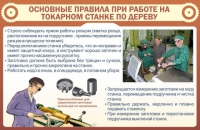 Стенд "Основные правила при работе на токарном станке по дереву" - «globural.ru» - Пермь