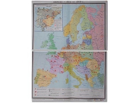 Учебная карта "Европа 1924-1939 гг" 1050*1420 мм (матовое, 2-стороннее лам.) - «globural.ru» - Пермь