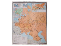 Учебная карта "Россия 1907-1914 гг." 1420*1100 мм (матовое, 2-стороннее лам.) - «globural.ru» - Пермь