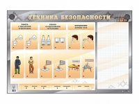Электрифицированный стенд "Техника безопасности" с маркерными полями - «globural.ru» - Пермь
