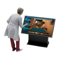 Виртуальный учебный комплекс «Процедурный тренажер ветеринарного врача». Комплектация интерактивный стол - «globural.ru» - Пермь