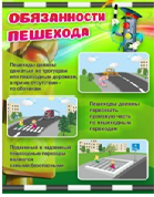 Стенд "Обязанности пешехода" - «globural.ru» - Пермь