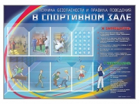 Стенд-уголок "Техника безопасности и правила поведения в спортивном зале" - «globural.ru» - Пермь