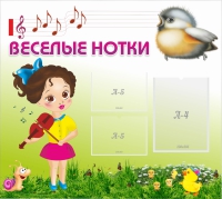 Стенд "Веселые нотки" - «globural.ru» - Пермь