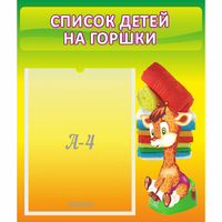 Стенд "Список детей на горшки" №1 - «globural.ru» - Пермь