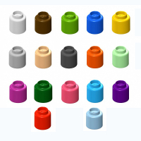  Элемент конструктора одиночный одноцветный Color Blocks 100 штук - «globural.ru» - Пермь