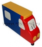 Напольная мягкая игрушка "Грузовик" каталка - «globural.ru» - Пермь
