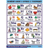 Таблица демонстрационная "Английский алфавит в картинках"(100x140) - «globural.ru» - Пермь