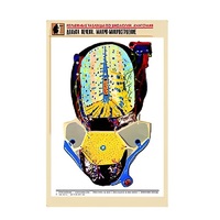 Рельефная таблица "Долька печени. Макро-микростроение" (формат А1, матовое ламинир.) - «globural.ru» - Пермь