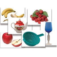 Набор предметных картинок "Фрукты, ягоды, орехи. Посуда" - «globural.ru» - Пермь