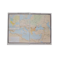 Учебная карта "Византийская империя и славяне в VI - ХI в.в. 1040*1420 мм" (матовое, 2-стороннее лам.) - «globural.ru» - Пермь