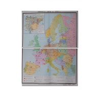Учебная карта "Европа 1924-1939 гг" 1050*1420 мм (матовое, 2-стороннее лам.) - «globural.ru» - Пермь