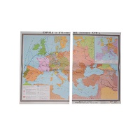 Учебная карта "Европа в 16 - первой половине 17 в.в." 1030*1420 мм (матовое, 2-стороннее лам.) - «globural.ru» - Пермь