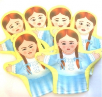 Набор кукол - рукавичек  "Эмоции. Девочки" - «globural.ru» - Пермь