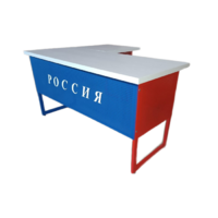 Стол преподавателя "Патриот" угловой с выкатной тумбой - «globural.ru» - Пермь