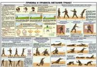 Плакат "Приемы и правила метания гранат" - «globural.ru» - Пермь