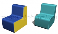 Прямоугольный стул 50*60*60/32см (ВИК) - «globural.ru» - Пермь