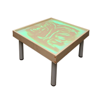 Столик на ножках для рисования песком Радуга. Подсветка RGB - «globural.ru» - Пермь