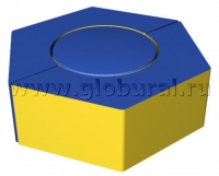 Шестигранное кресло - пуф 80*70*30см (ВИК) - «globural.ru» - Пермь