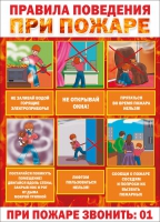 Стенд "Правила поведения при пожаре" - «globural.ru» - Пермь