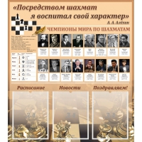 "Шахматы" тематический стенд - «globural.ru» - Пермь