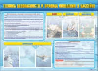 Стенд-уголок "Техника безопасности и правила поведения в бассейне" - «globural.ru» - Пермь