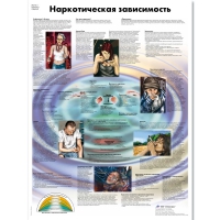Плакат "Наркотическая зависимость", ламинированный, 50*67 см - «globural.ru» - Пермь