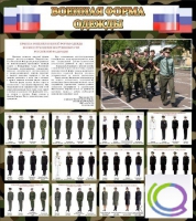 Стенд "Военная форма одежды (флаг РФ)" - «globural.ru» - Пермь