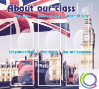 Стенд "About our class" - «globural.ru» - Пермь