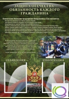 Стенд "Защита Отечества-обязанность каждого гражданина" - «globural.ru» - Пермь