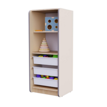 Открытый шкаф с ящиками из коллекции мебели «НЕГА» (цвет бежевый) - «globural.ru» - Пермь