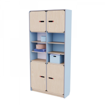 Рабочий стеллаж для воспитателя из коллекции «НЕГА» (цвет голубой) - «globural.ru» - Пермь