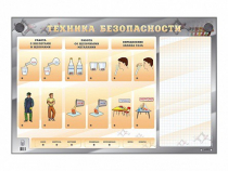 Электрифицированный стенд "Техника безопасности" с маркерными полями - «globural.ru» - Пермь