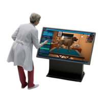 Виртуальный учебный комплекс «Процедурный тренажер ветеринарного врача». Комплектация интерактивный стол - «globural.ru» - Пермь