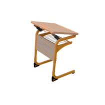 Стол ученический одноместный с регулировкой наклона столешницы на плоскоовальной трубе 3-5 гр.р - «globural.ru» - Пермь