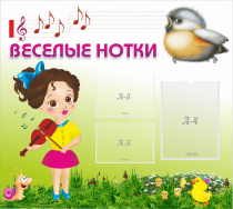 Стенд "Веселые нотки" - «globural.ru» - Пермь