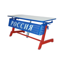 Стол ученический двухместный "Патриот-2п" на газовом лифте (р.гр. № 3-7 и наклоном столешницы ) - «globural.ru» - Пермь