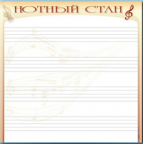 Доска магнитно-маркерная "Нотный стан" - «globural.ru» - Пермь