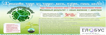 Стенд "Бережем природу вместе" - «globural.ru» - Пермь