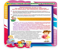 Стенд "Возрастные особенности ребенка" - «globural.ru» - Пермь